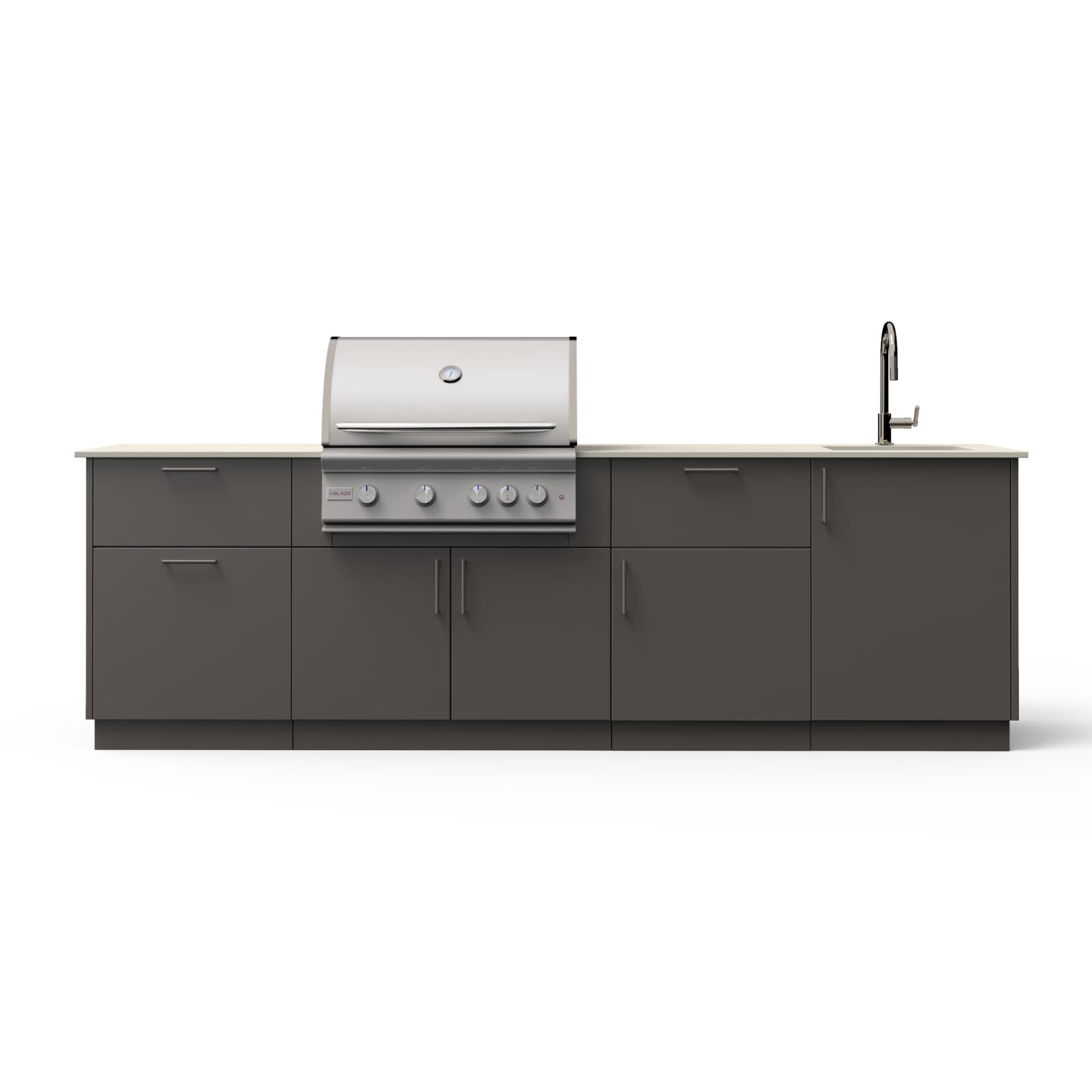 Blaze Sunset pre-built outdoor kitchen island