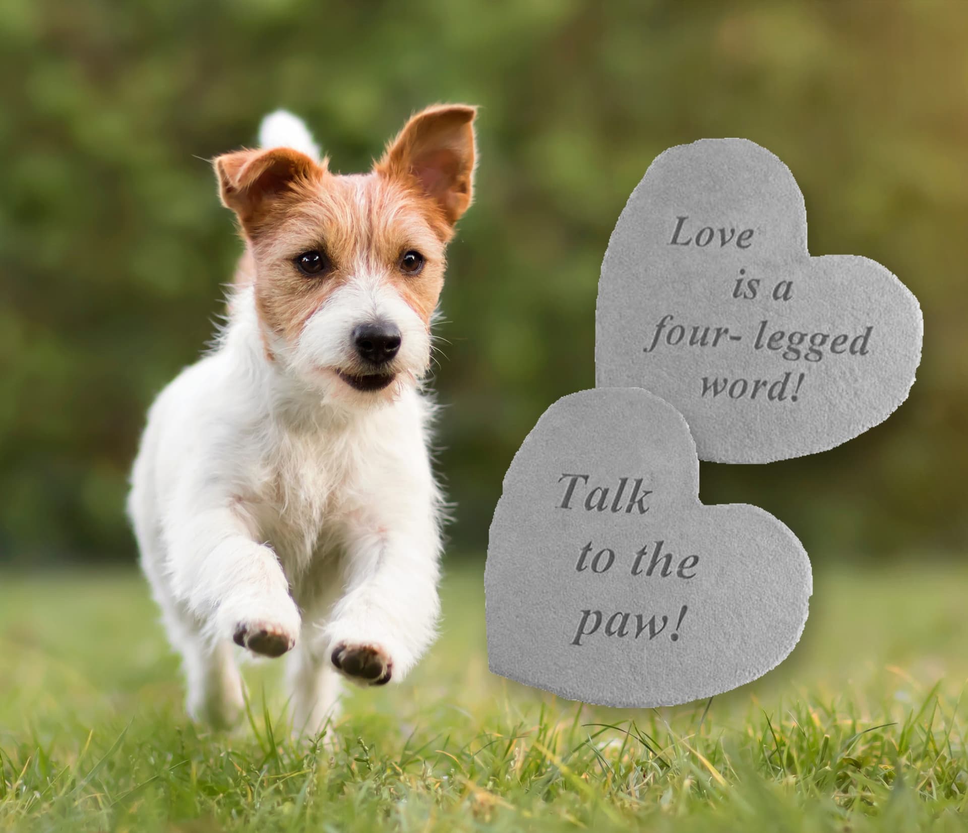 Kay Berry pet memorial with hearts